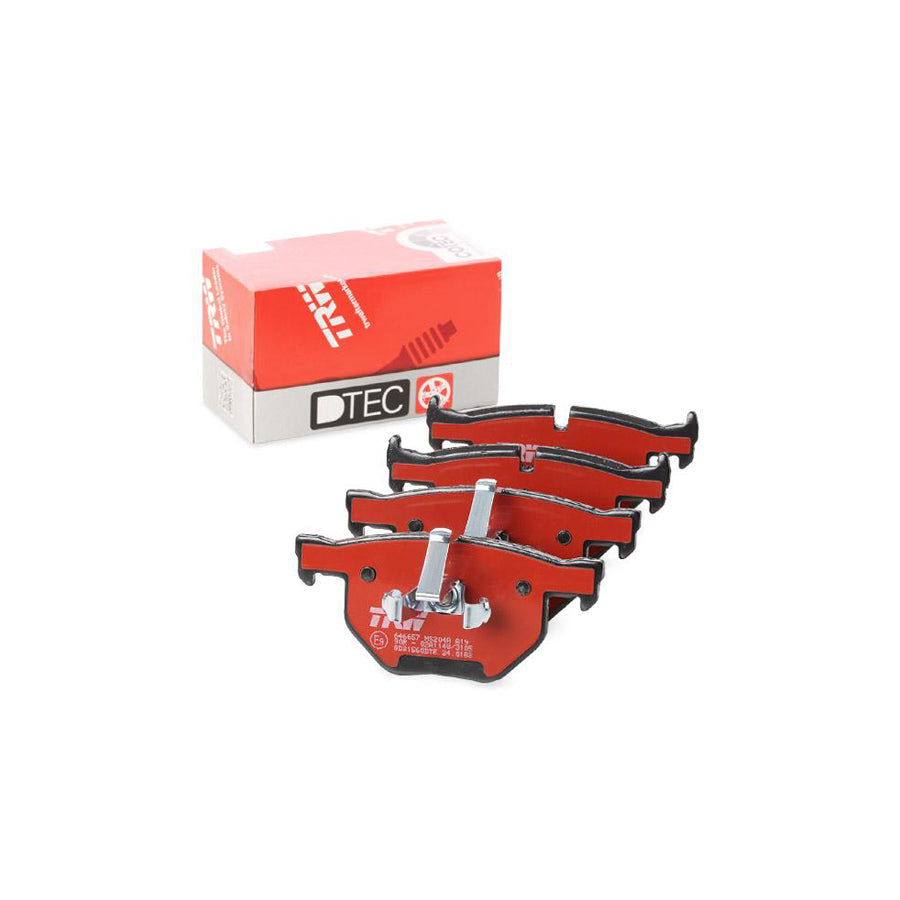 TRW Dtec Cotec Gdb1560Dte Brake Pad Set Prepared For Wear Indicator