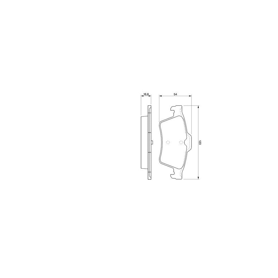 Bosch 0986424617 Brake Pad Set Front Axle Rear Axle With Mounting Manual BP346