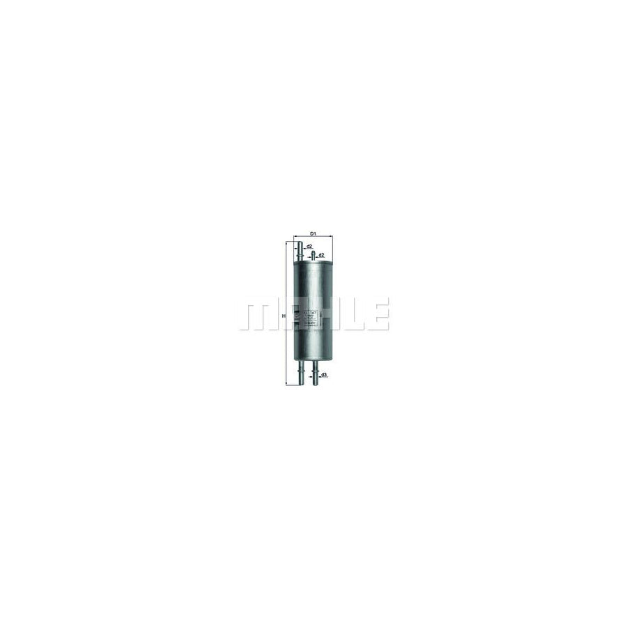 MAHLE ORIGINAL KL 167 Fuel filter In-Line Filter