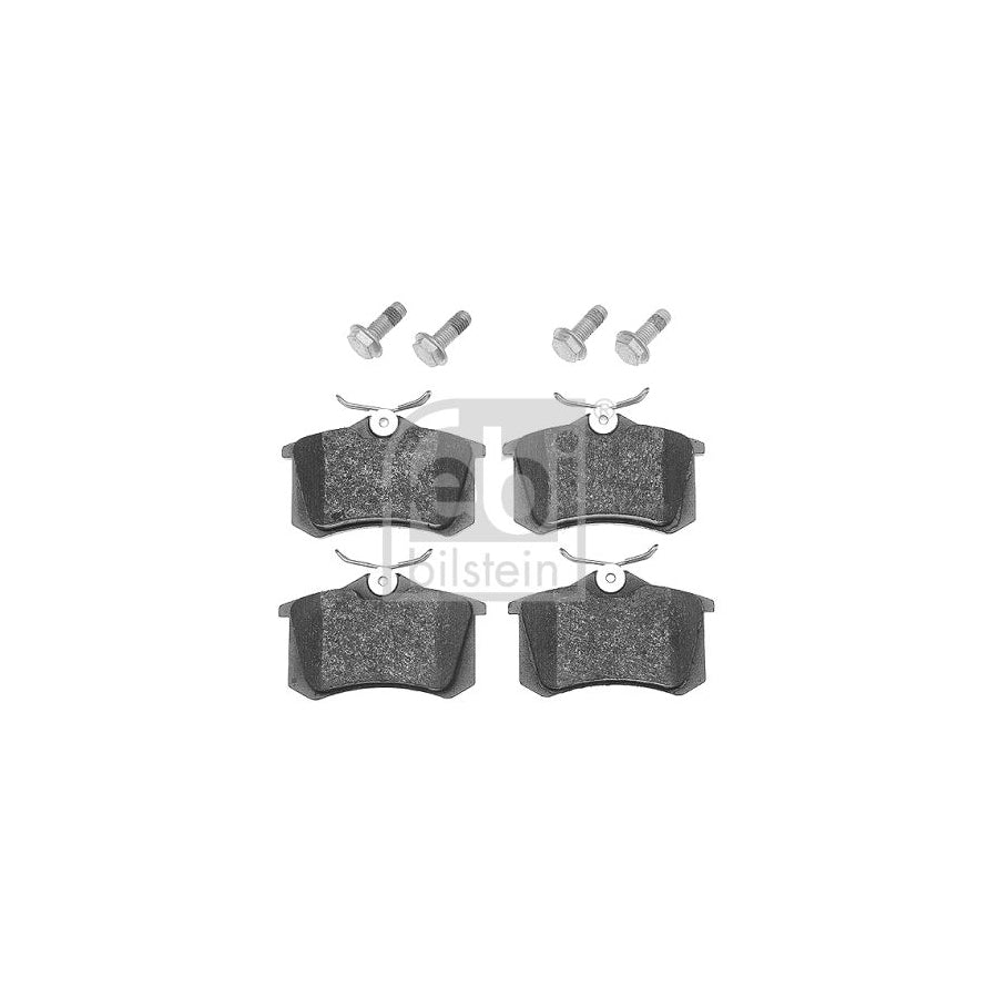Febi Bilstein 16342 Brake Pad Set Rear Axle Excl Wear Warning Contact With Attachment Material
