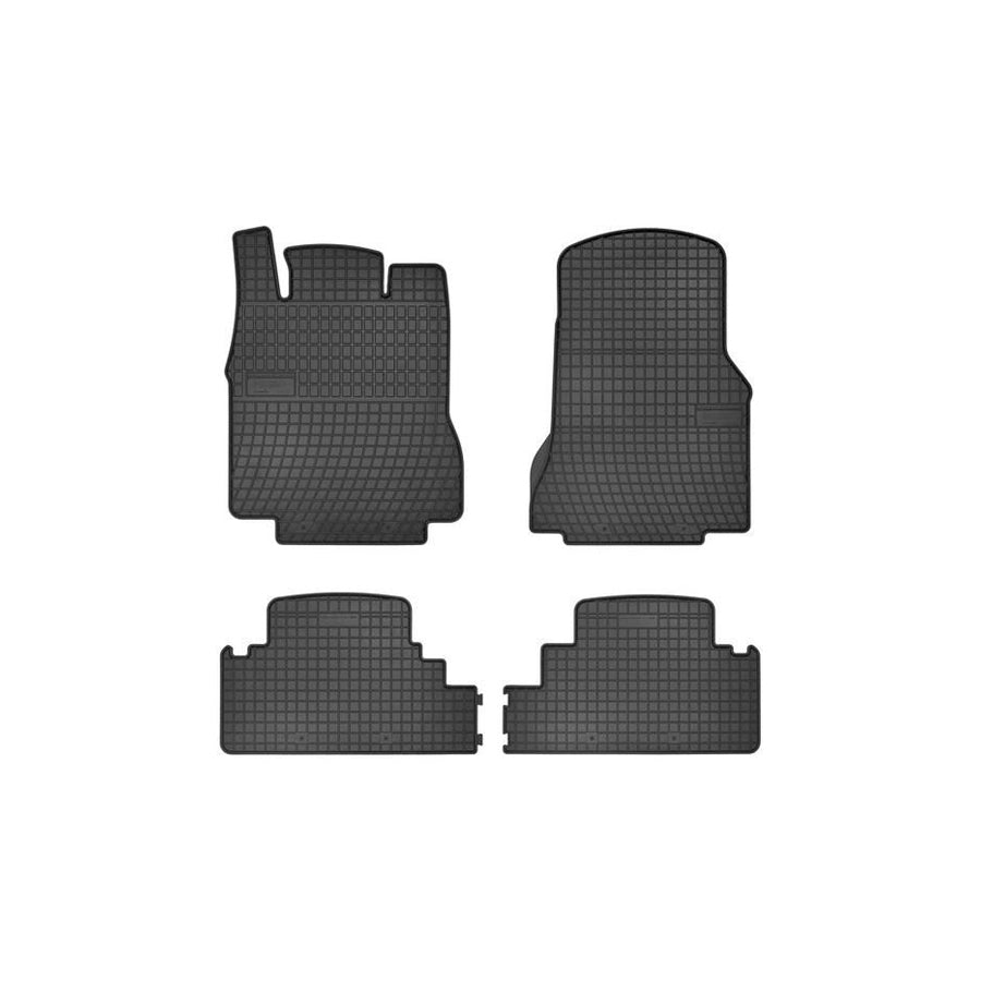 FROGUM Tailored 542834 Floor mat set suitable for MERCEDES-BENZ A-Class (W168) Elastomer, Front and Rear, Quantity: 4, Black, (LHD)