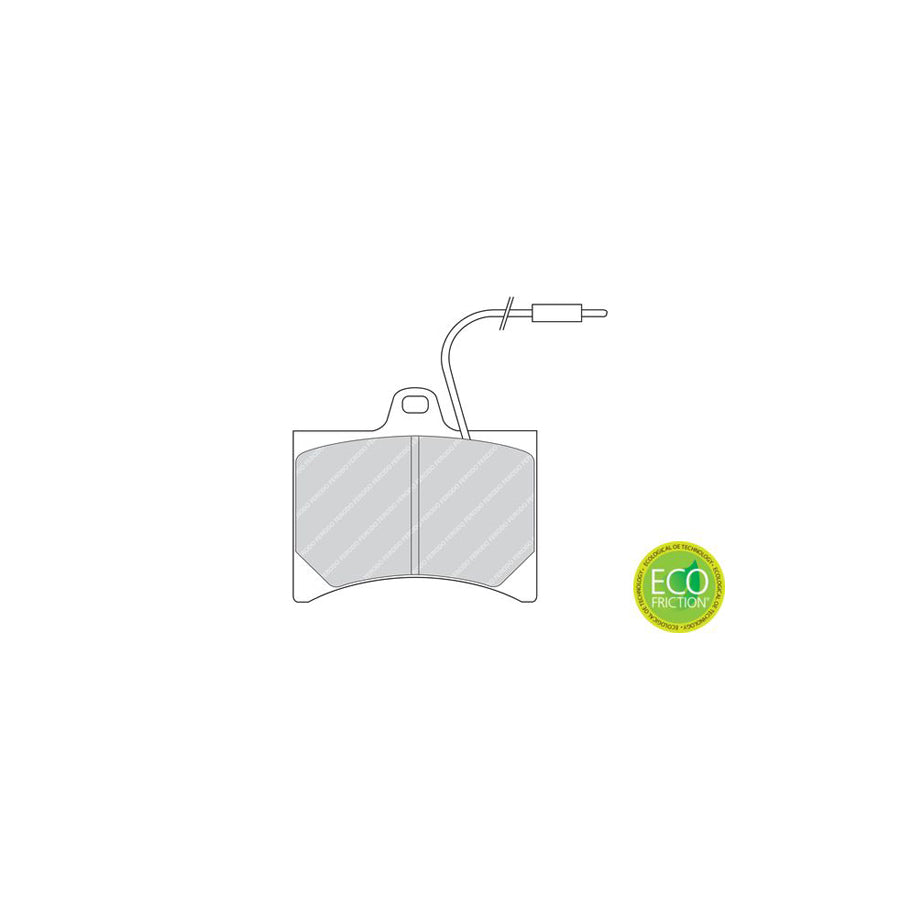 Ferodo Premier Eco Friction Fdb253 Brake Pad Set Incl Wear Warning Contact Without Accessories