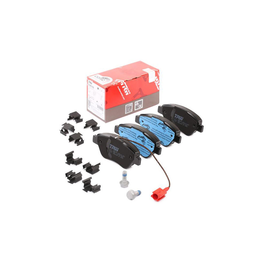 TRW Cotec Gdb1654 Brake Pad Set Incl Wear Warning Contact With Brake Caliper Screws With Accessories