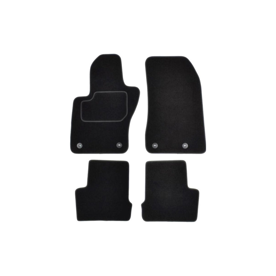 MAMMOOTH A041 JEP57 PRM 01 Floor mat set for JEEP Renegade Off-Road (BU, B1) Textile, Front and Rear, Quantity: 4, Black