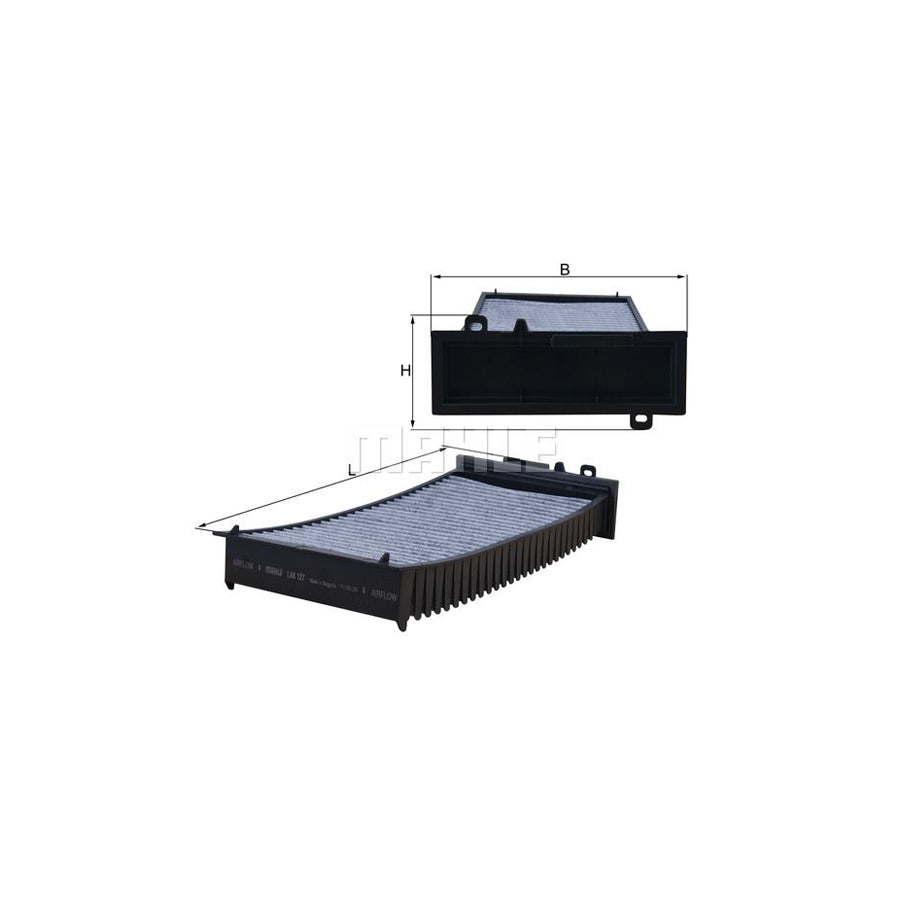 MAHLE ORIGINAL LAK 127 Pollen filter for CITRO?N C5 Activated Carbon Filter