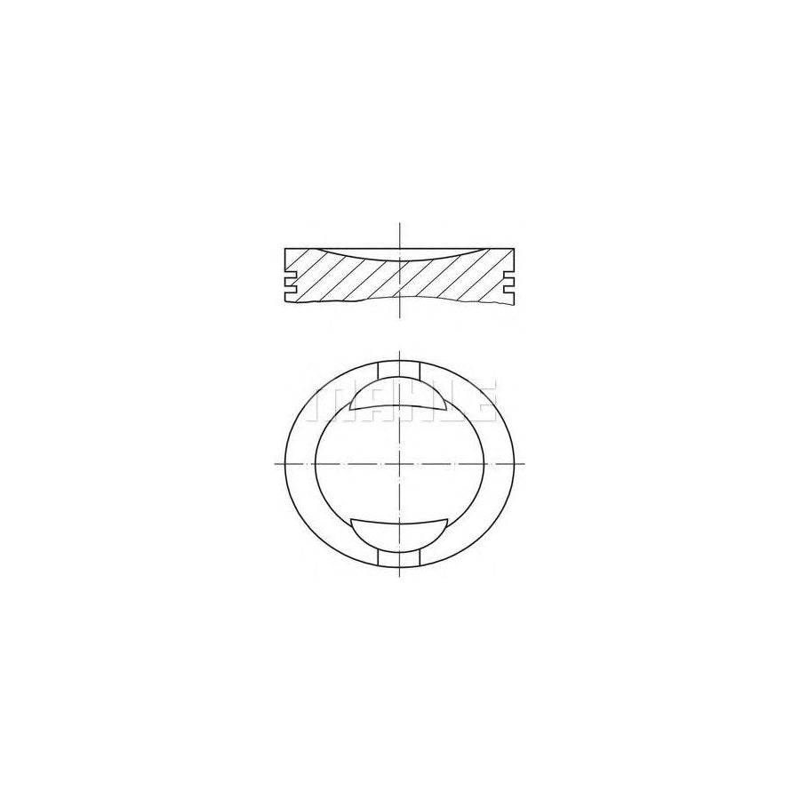 MAHLE ORIGINAL 034 69 00 Piston 86,5 mm, with piston rings
