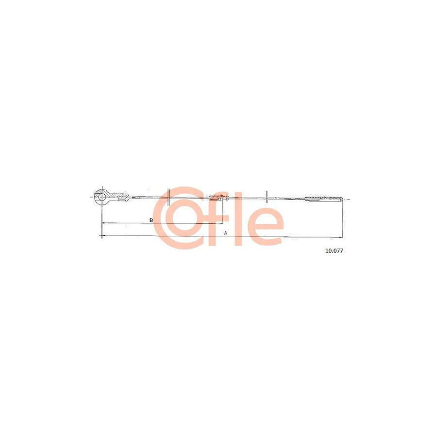 COFLE 10.077 Throttle Cable for VW TRANSPORTER | Duco Car Parts UK Car Parts