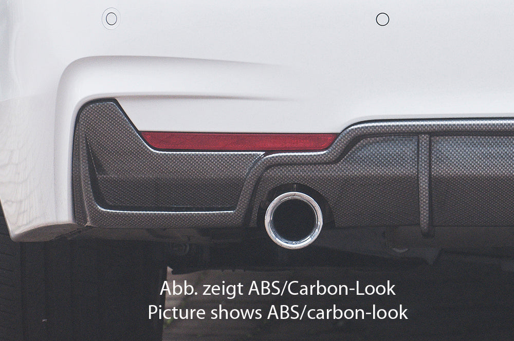 Rieger 00088056 BMW 4 Series F32 F33 F36 Rear Diffuser for Original Tailpipe Left & RIght - Glossy Black