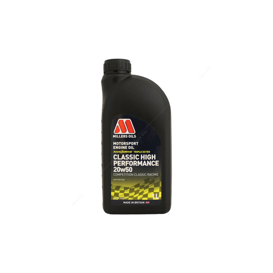 Millers Oils Motorsport Classic High Performance 20w-50 Fully Synthetic Engine Oil 1l