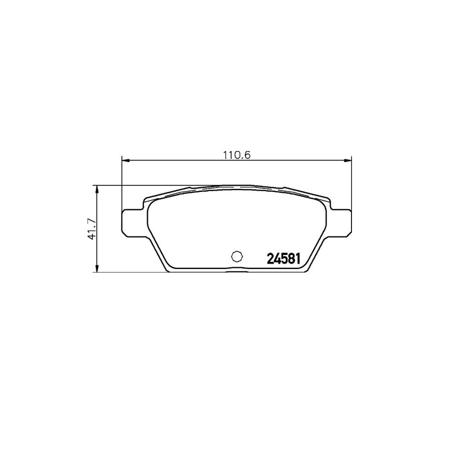 Brembo P 49 051 Brake Pad Set Excl Wear Warning Contact