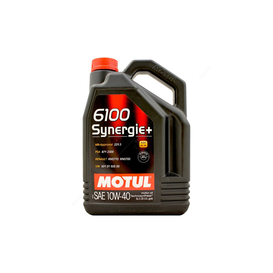 Motul 6100 Synergie+ 10w-40 Technosynthese Synthetic Car Engine Oil 5l