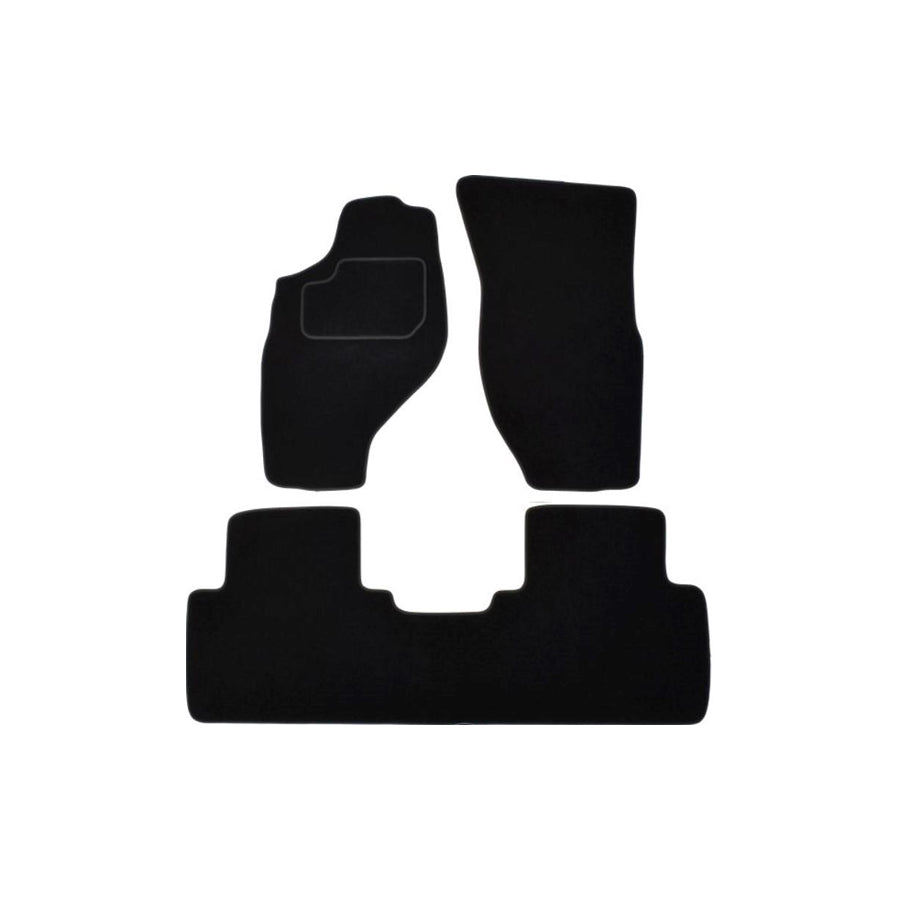 MAMMOOTH Tailored A041 NIS275 PRM 01 Floor mat set for NISSAN Terrano II Off-Road (R20) Textile, Front and Rear, Quantity: 3, Black