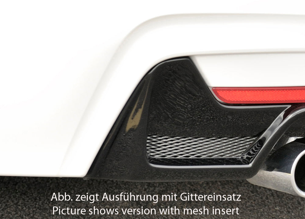 Rieger 00088055 BMW 4 Series F32 F33 F36 Rear Diffuser for Original Twin Tailpipe Left - Glossy Black
