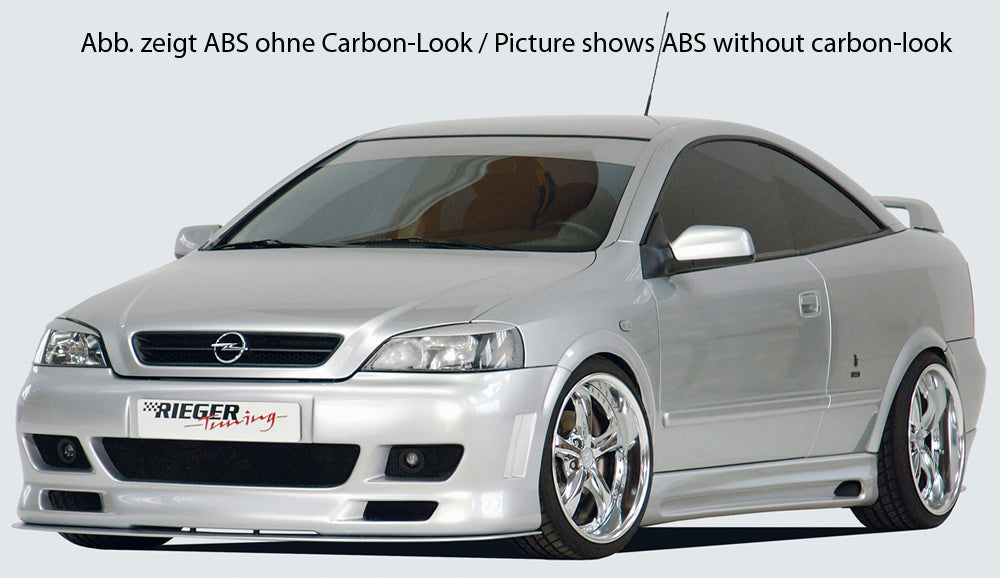 Rieger 00099305 Opel Astra G Right Side Skirt - Carbon-Look