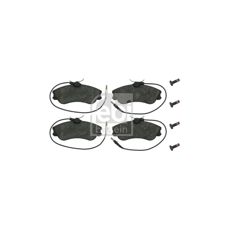 Febi Bilstein 16237 Brake Pad Set Front Axle Incl Wear Warning Contact With Bolts Screws