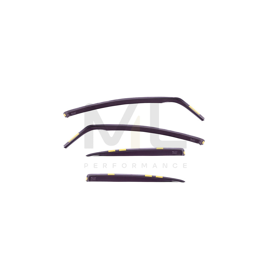 HEKO 15146 Wind deflectors Arrow direction, Front, Rear, Vehicle Door, Smoke Grey | ML Performance Car Parts