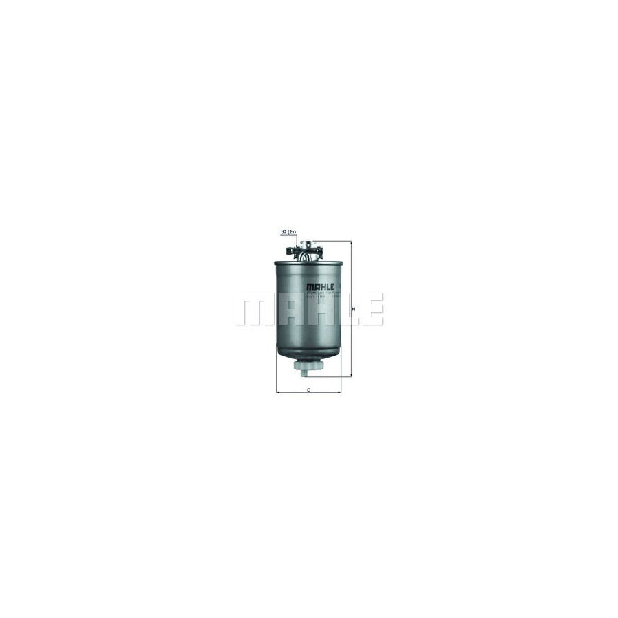MAHLE ORIGINAL KL 186 Fuel filter In-Line Filter
