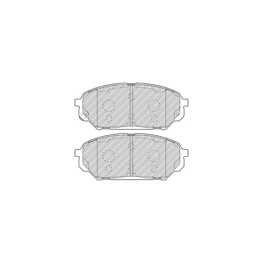 Ferodo Premier Eco Friction Fdb4889 Brake Pad Set For Hyundai Ix55 En With Acoustic Wear Warning With Accessories