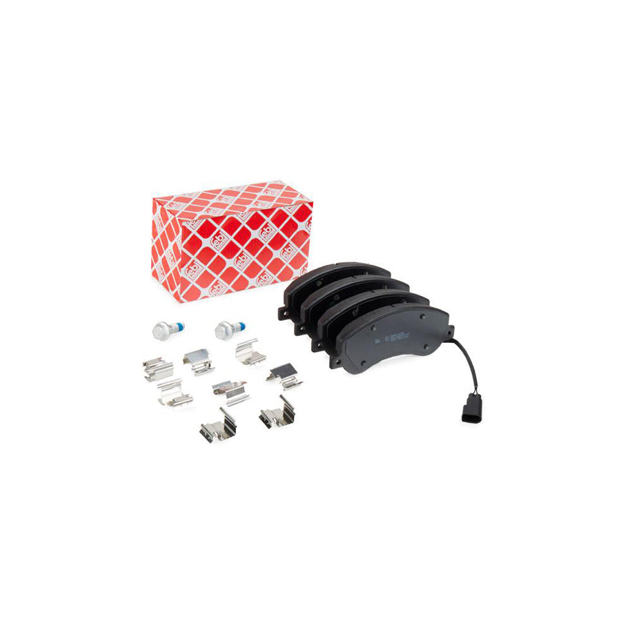 Febi Bilstein 16637 Brake Pad Set Front Axle Incl Wear Warning Contact With Attachment Material
