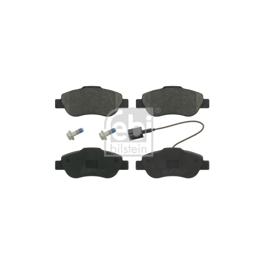 Febi Bilstein 16841 Brake Pad Set Front Axle Incl Wear Warning Contact With Bolts Screws