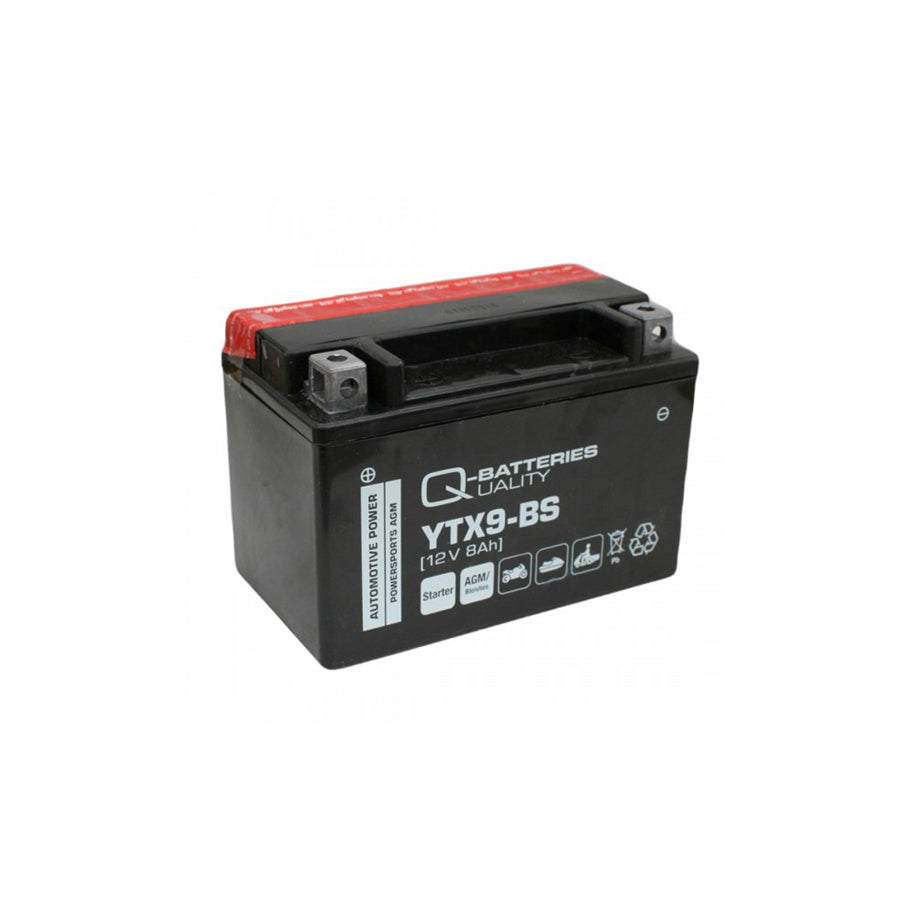 Q-Batteries Motorcycle battery YTX9BS AGM 50812 12V 8Ah 120A