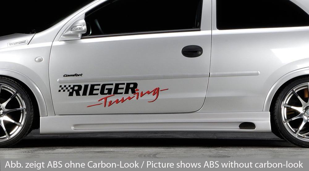 Rieger 00099312 Opel Corsa C Right Side Skirt