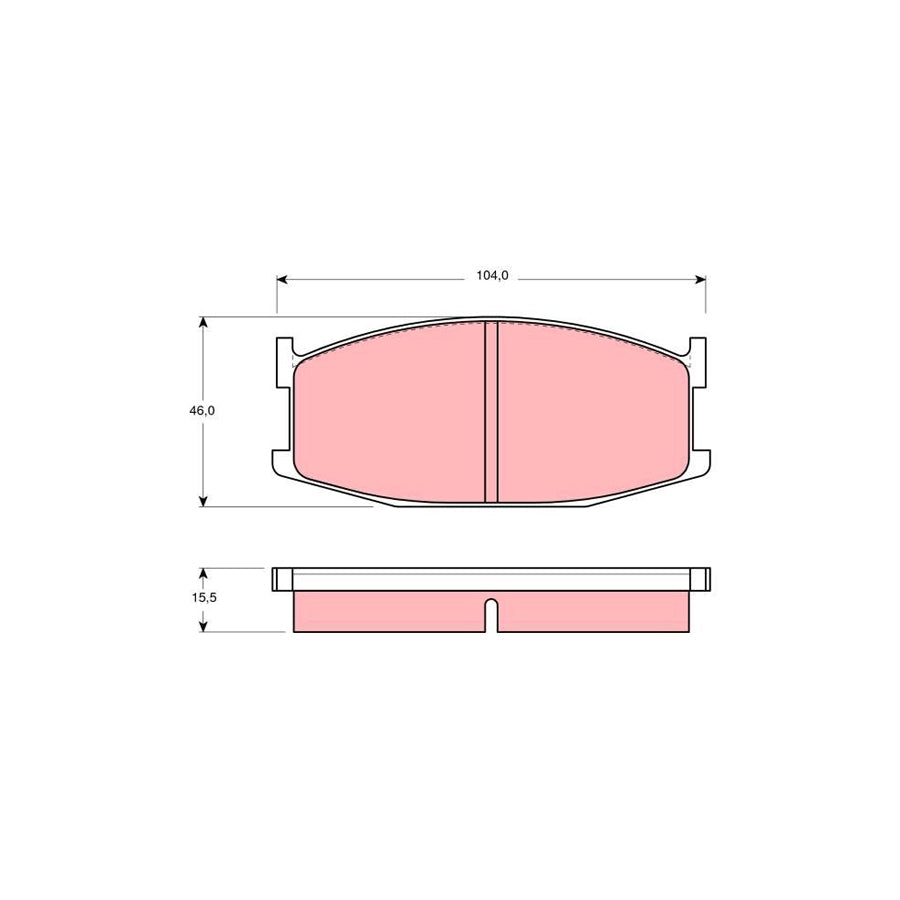 TRW Gdb198 Brake Pad Set For Mazda 929 I Saloon La