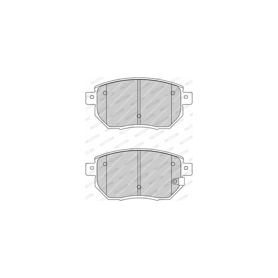 Ferodo Premier Fdb1786 Brake Pad Set With Acoustic Wear Warning Without Accessories