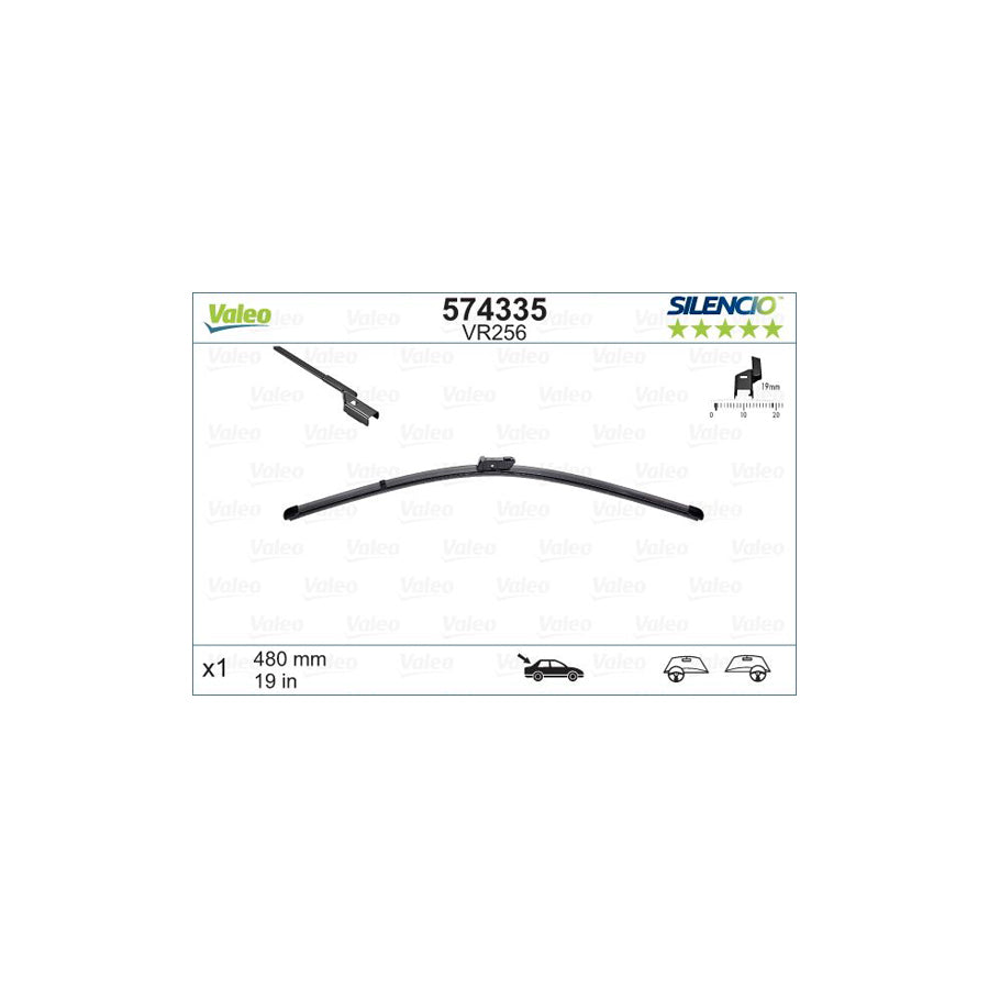 Valeo Silencio Rear, Silencio X.Trm 574335 Wiper Blade For Ford Mondeo Mk4 Hatchback (Ba7) | Duco Car Parts UK Car Parts