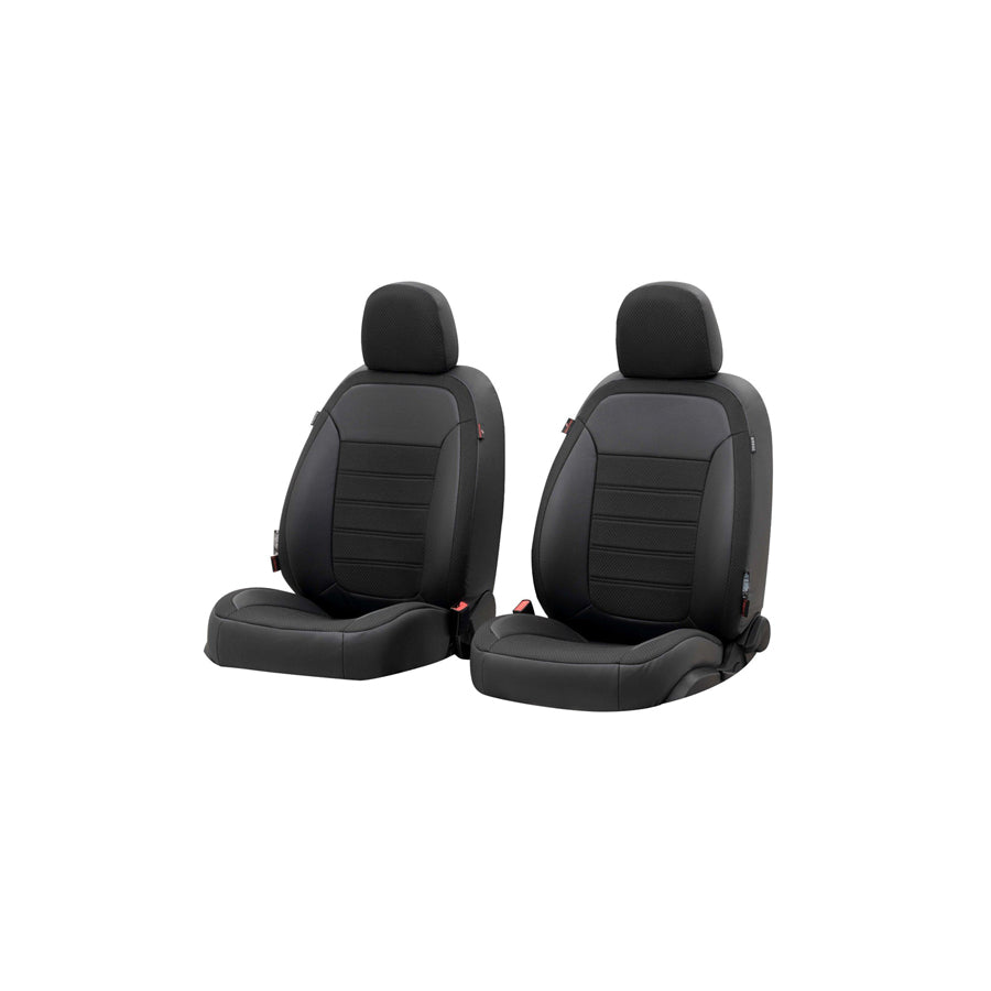 WALSER Aversa 38645 Car seat cover Black, Polyester, Front