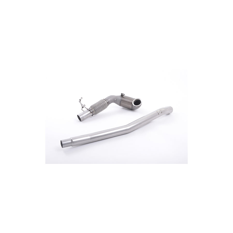 MillTek Volkswagen Stainless Steel Cast Downpipe with Race Cat - For OE Cat-Back (Inc. 8V S3 & MK7 Golf R)