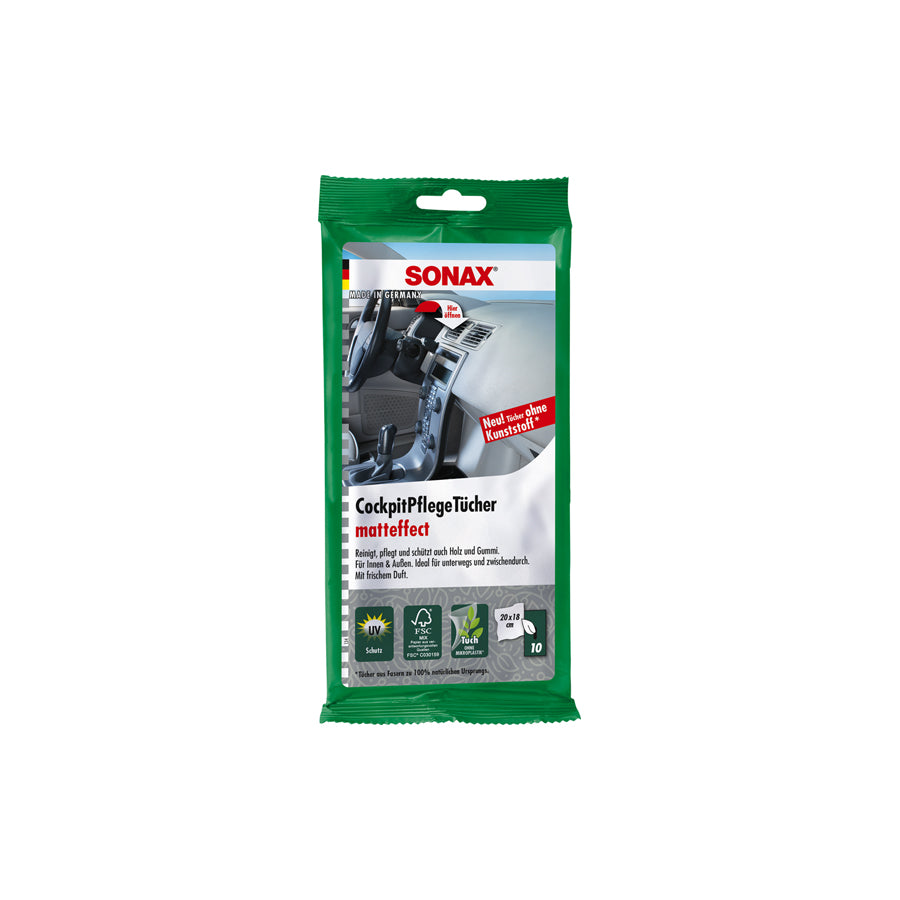 Sonax Plastic Care Wipes matt 10pcs. | ML Performance Car Care