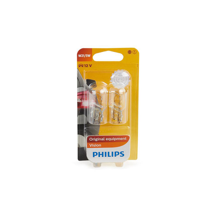 PHILIPS 12066B2 Bulb, brake / tail light W21/5W, Wedge Base Lamp, 12V 21/5W, W3x16q