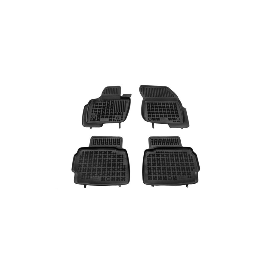 REZAW PLAST Tailored 200624 Floor mat set for FORD Mondeo Mk5 Hatchback (CE) Elastomer, Front and Rear, Quantity: 4, Black