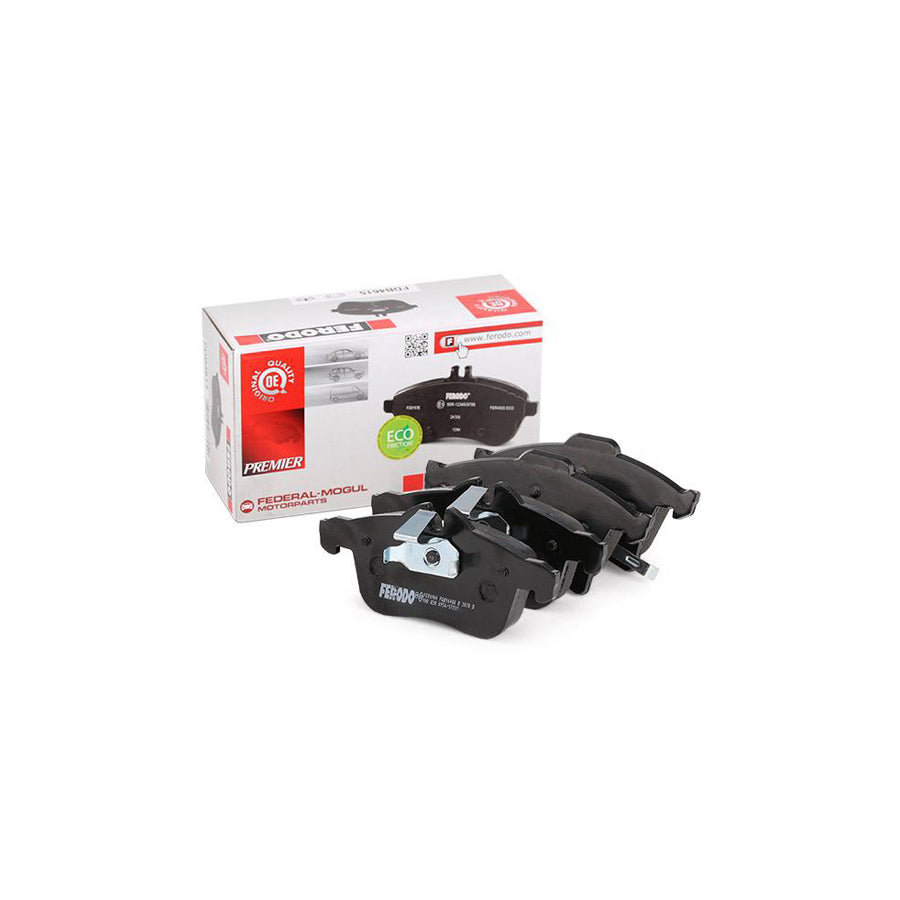 Ferodo Fdb1640W Brake Pad Set Premier With Acoustic Wear Warning With Piston Clip With Accessories