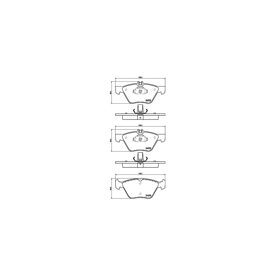 Hella 8DB 355 014 291 Brake Pad Set Prepared For Wear Indicator