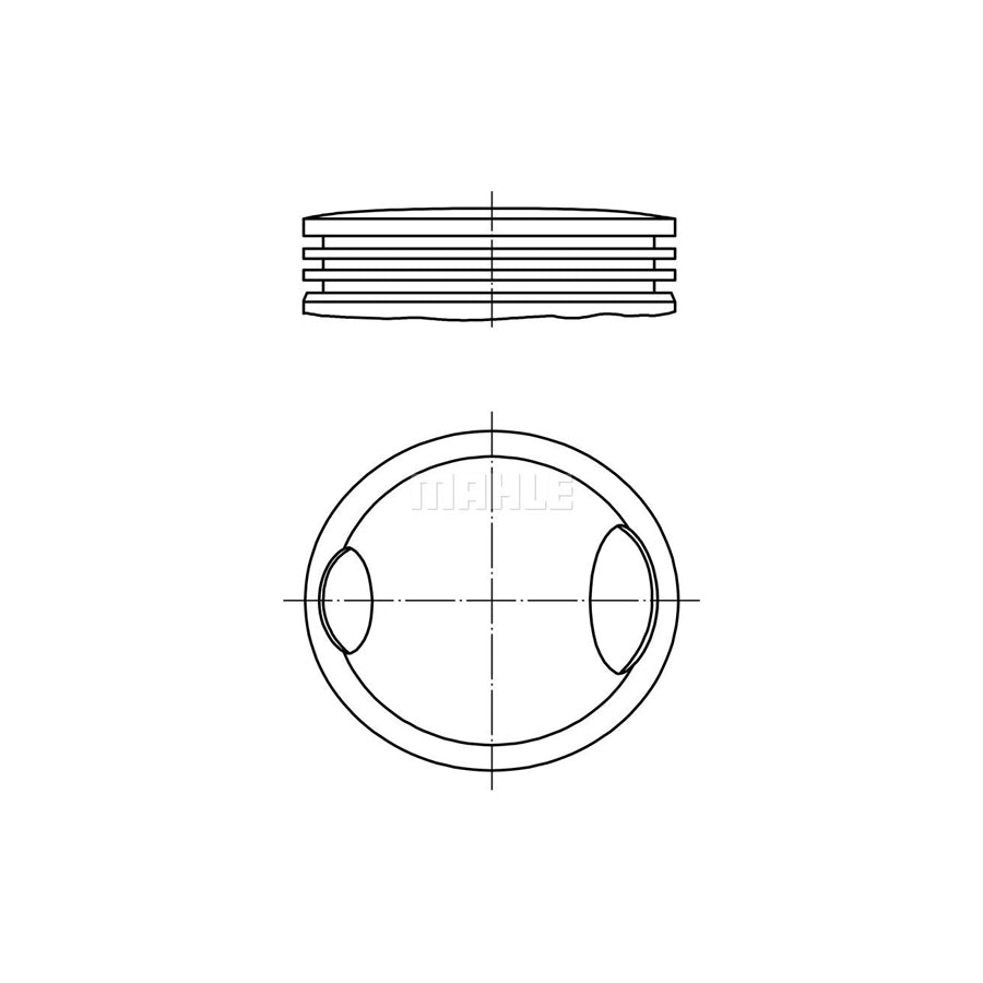 MAHLE ORIGINAL 033 22 02 Piston 83,01 mm