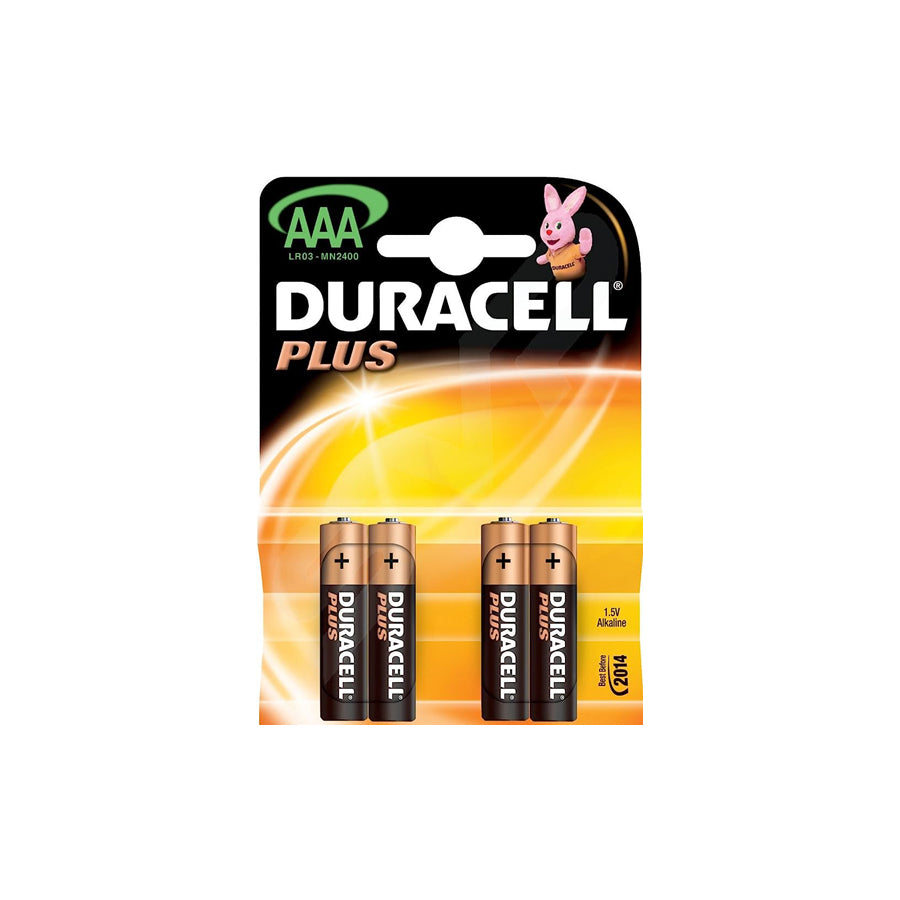 Duracell MN2400B4 (AAA) Plus Power (Card of 4) | Duco Car Parts UK Car Parts