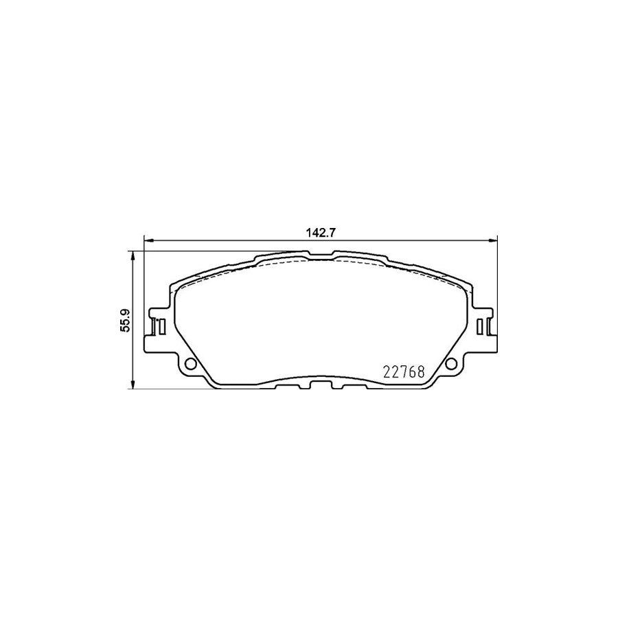 Brembo P 83 172 Brake Pad Set Excl Wear Warning Contact With Anti Squeak Plate