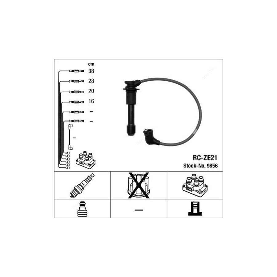 NGK Ignition Cable Kit RC-ZE21 (NGK9856)