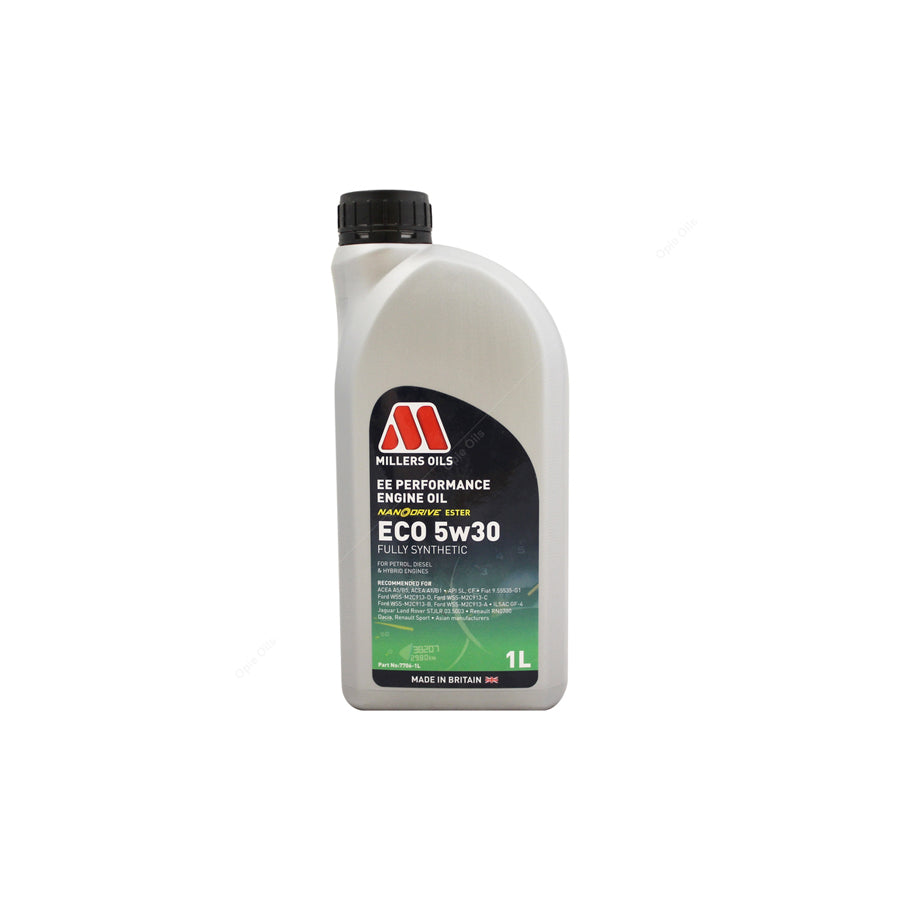 Millers Oils EE Performance ECO 5w-30 Fully Synthetic Engine Oil 1l