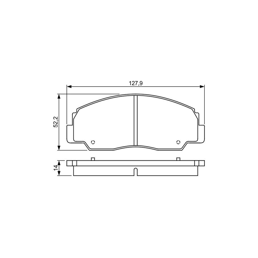 Bosch 0986495339 Brake Pad Set Excl Wear Warning Contact With Mounting Manual BP1628