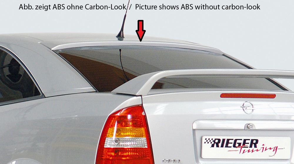 Rieger 00099307 Opel Astra G Rear Window Cover - Carbon-Look