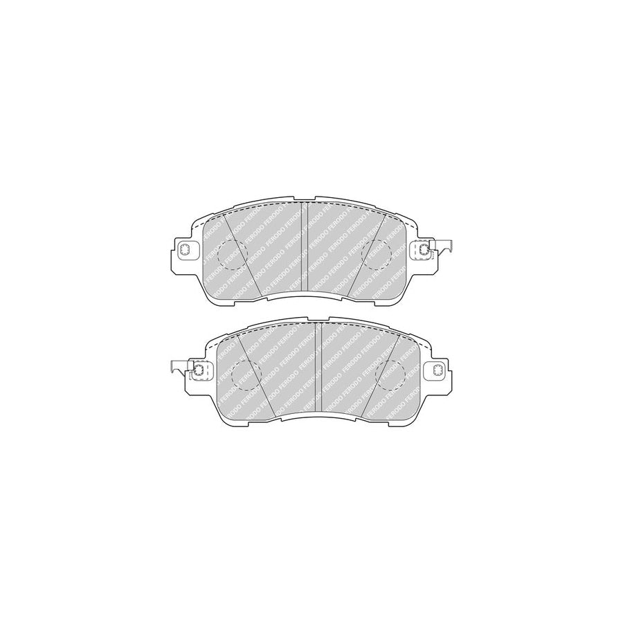 Ferodo Fdb5015 Brake Pad Set For Mazda 2 Hatchback Dl Dj With Acoustic Wear Warning Without Accessories