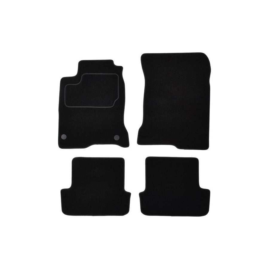 MAMMOOTH A041 RNT280 PRM 01 Floor mat set for RENAULT Laguna III Coupe (DT) Textile, Front and Rear, Quantity: 4, Black