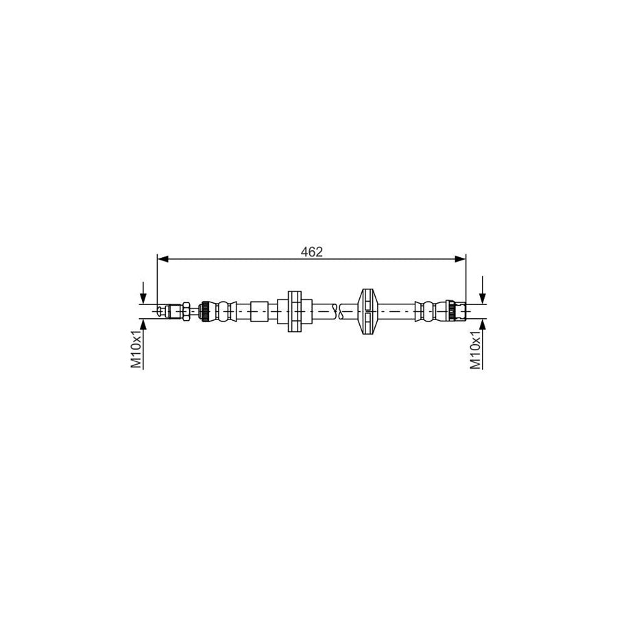 BOSCH 1 987 481 565 Brake Hose for RENAULT LAGUNA 410Mm