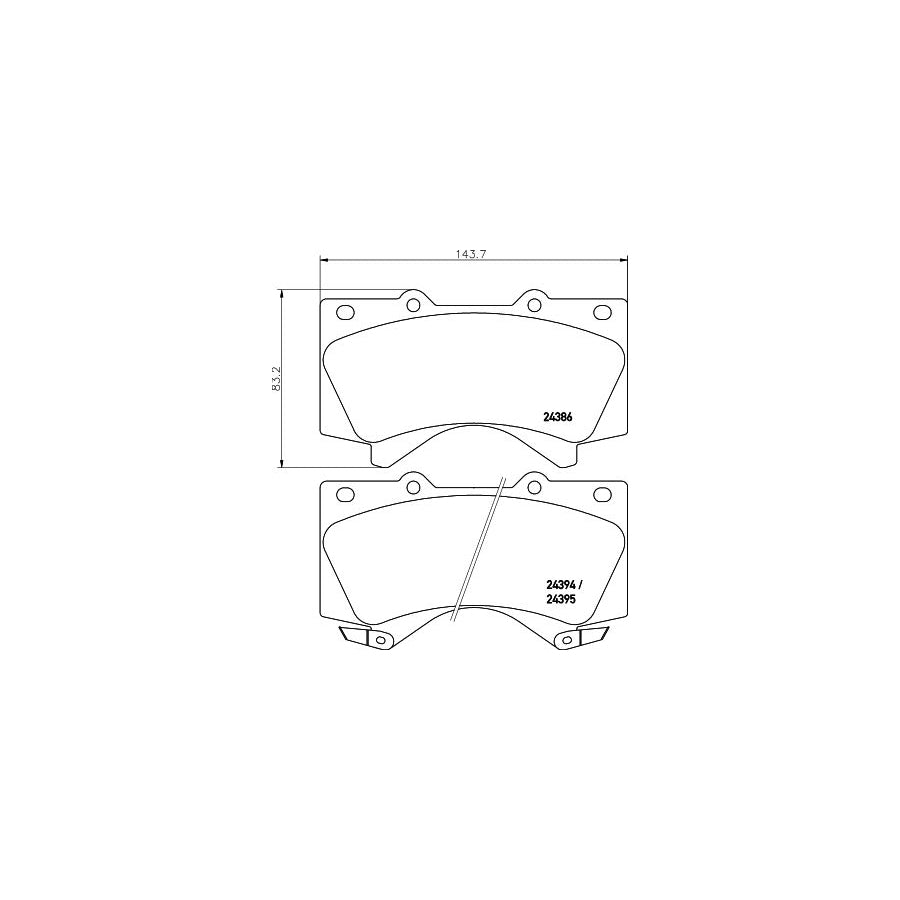 Hella 8DB 355 013 151 Brake Pad Set With Acoustic Wear Warning