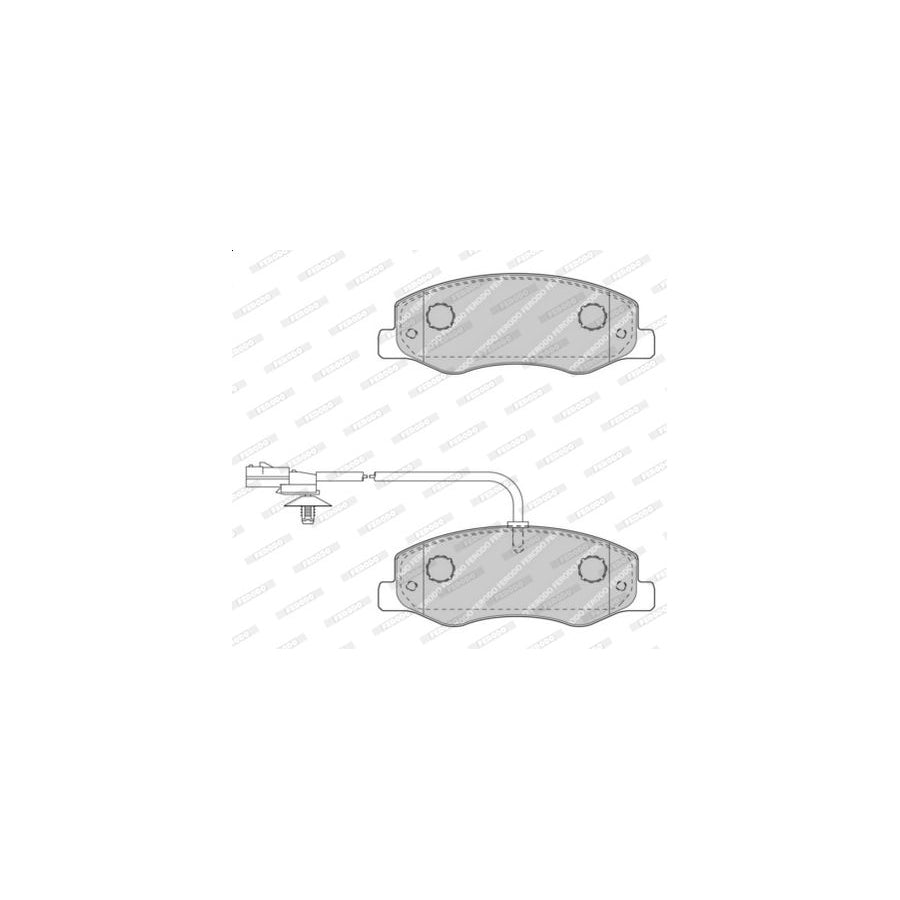 Ferodo Premier Eco Friction Fdb4448 Brake Pad Set For Hyundai I30 With Acoustic Wear Warning, Without Accessories