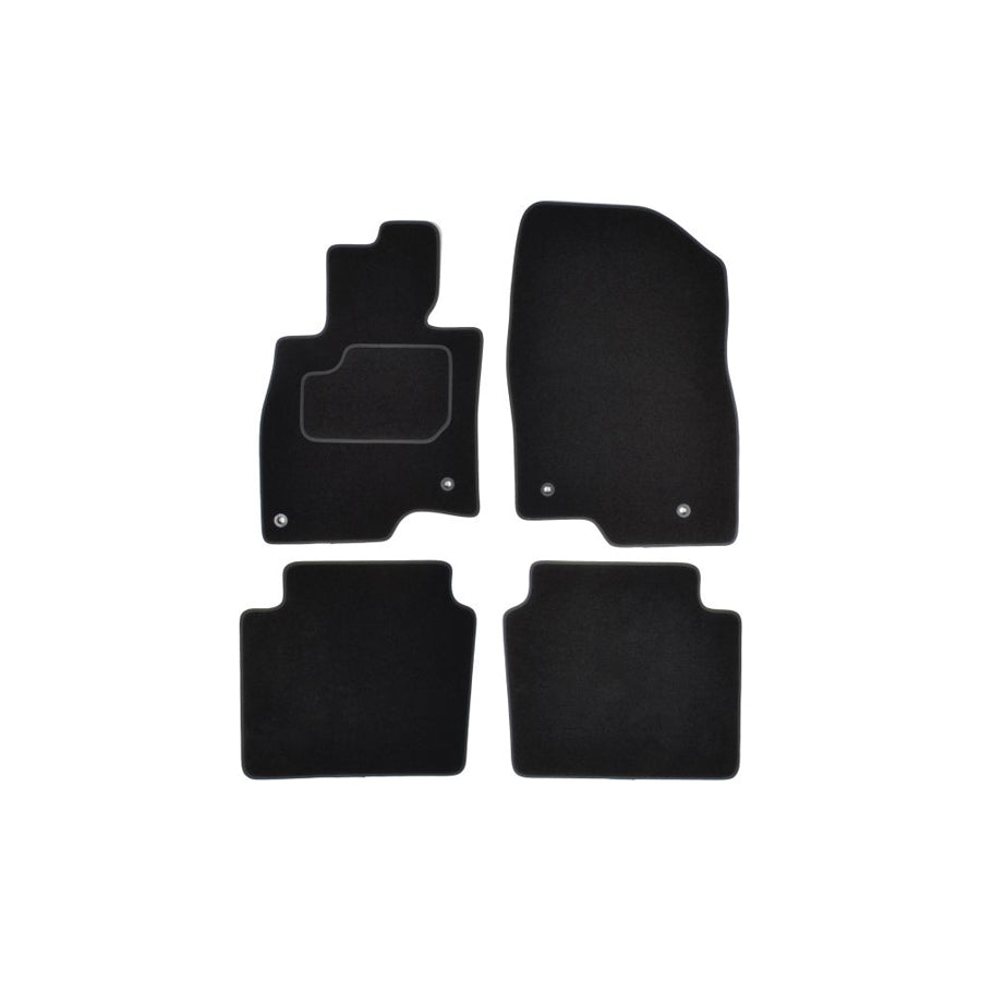 MAMMOOTH A041 MAZ92 PRM 01 Floor mat set for MAZDA 6 Saloon (GJ, GL) Textile, Front and Rear, Quantity: 4, Black