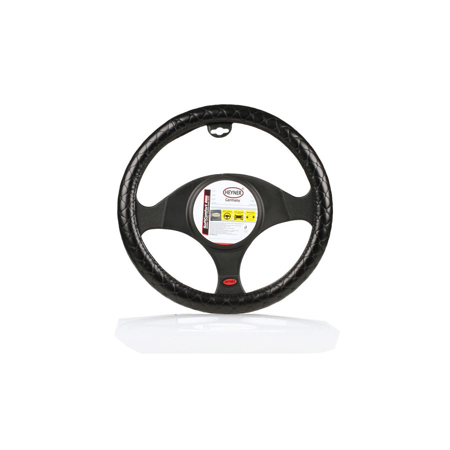 HEYNER SoftComfort Pro 602000 Steering wheel cover Black, ?: 37-39cm, PVC